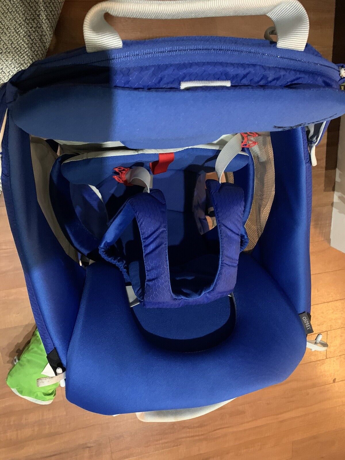 Osprey Poco Child Toddler Baby Backpack Carrier Blue + Rain Cover