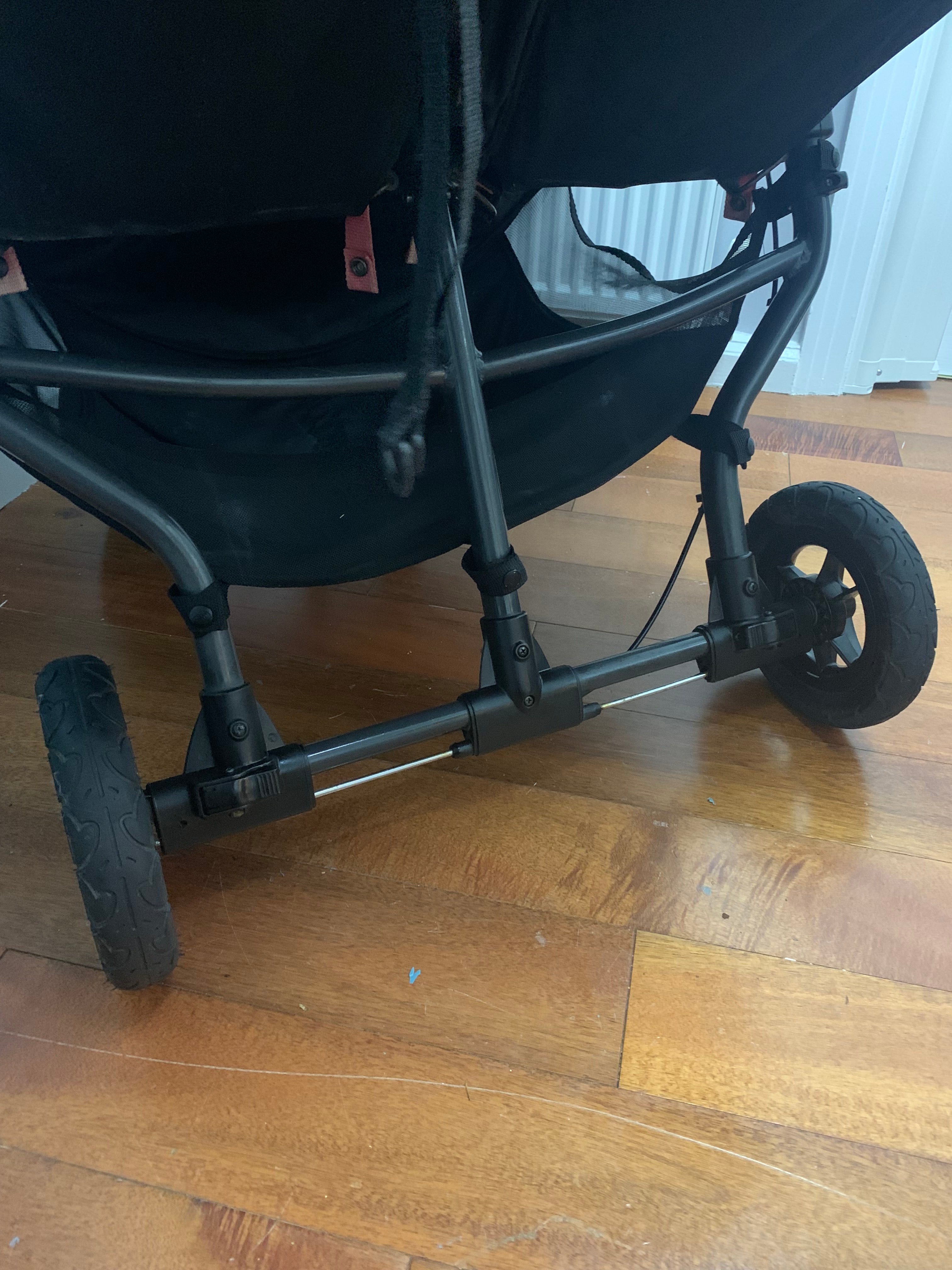 Baby Jogger City Mini GT Double Buggy All Terrain Quick Fold Used Dadthletes