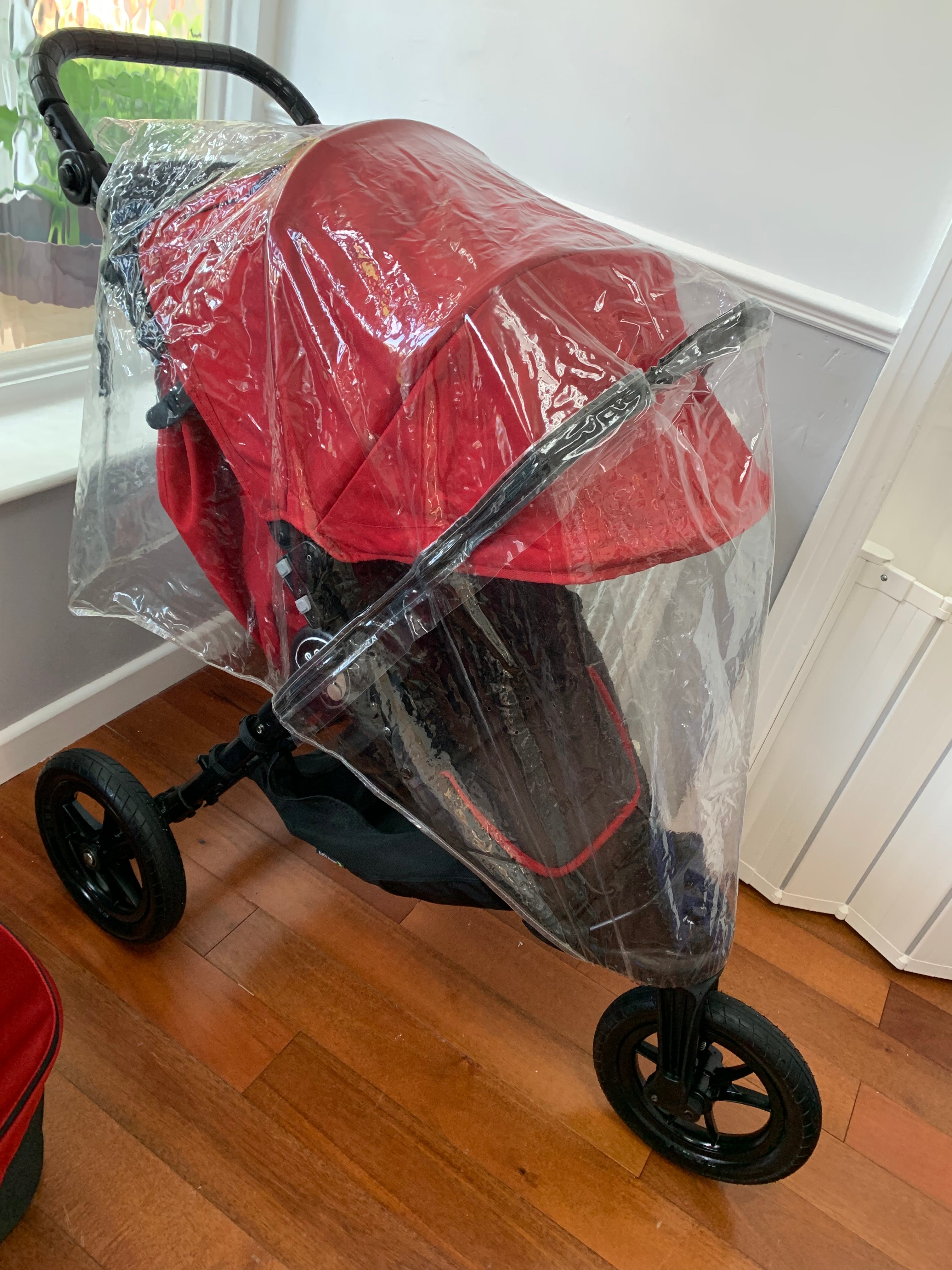 Baby Jogger City Elite All-Terrain Buggy & Carrycot - Red, Footmuff Included