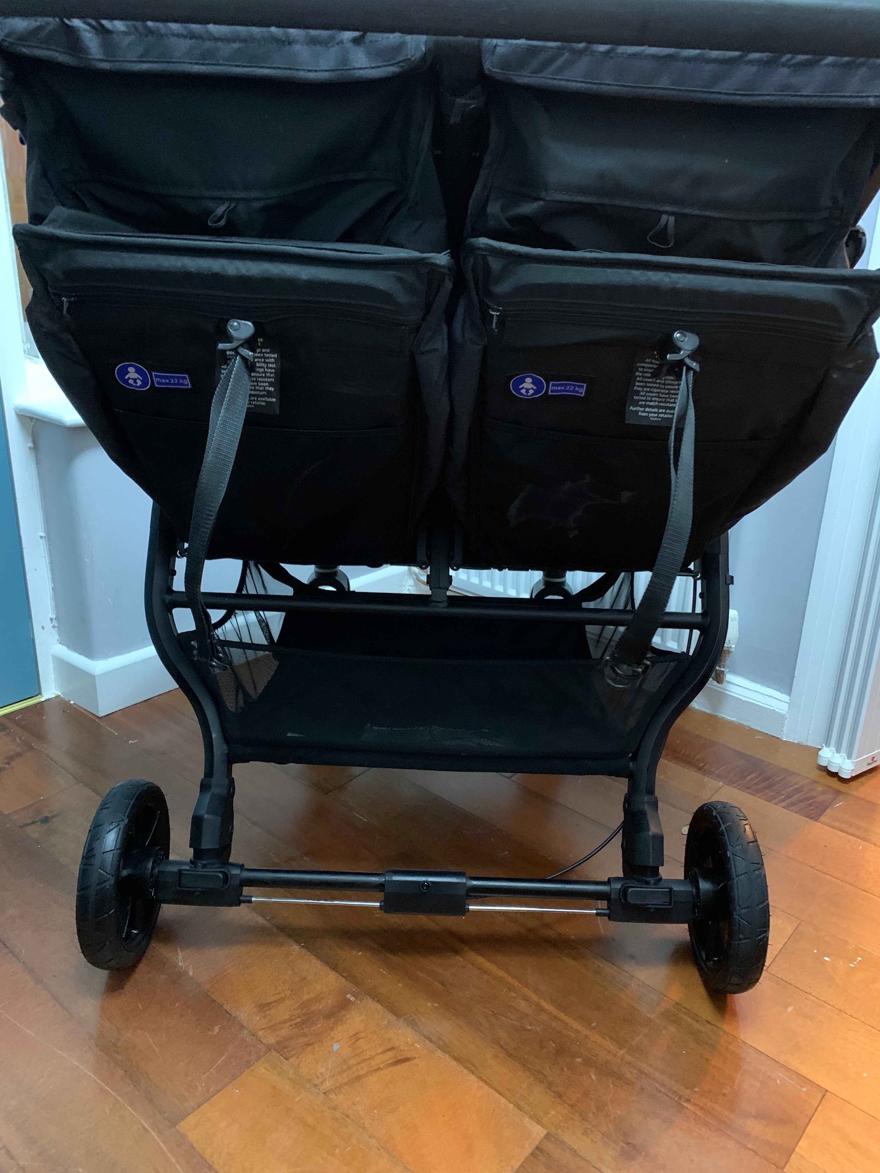 Baby Jogger City Mini GT2 Double Opulent Black All Terrain Pushchair