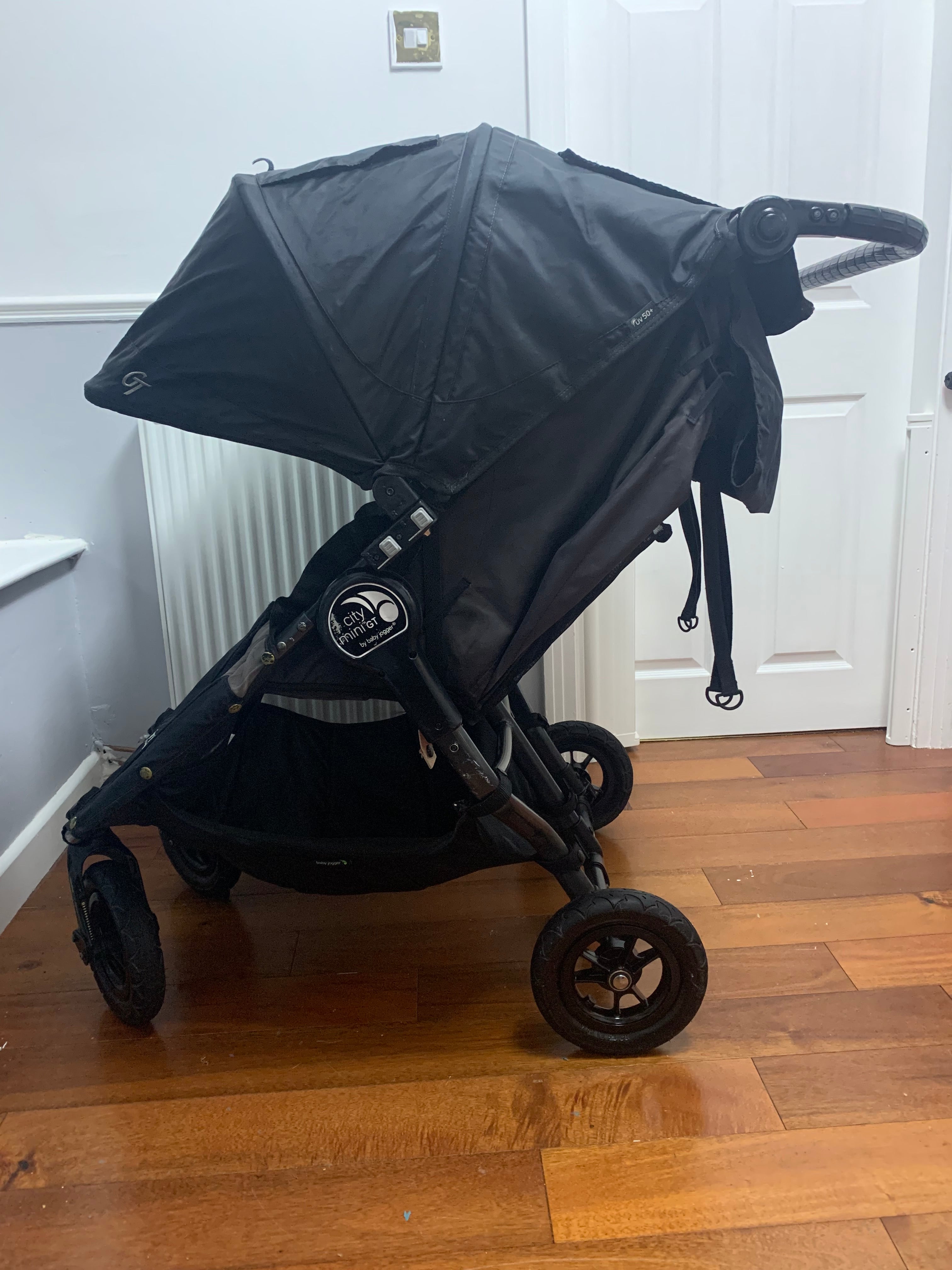 Baby Jogger City Mini GT Double Buggy - All-Terrain, Quick Fold, Used, Good Condition